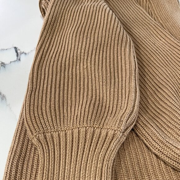 Quince 100% Organic Cotton Oversized Cardigan in Camel - Picture 8 of 8